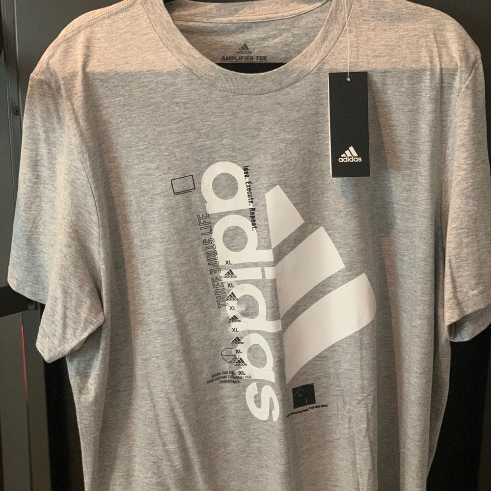 Brand new Gray Men’s Adidas T shirt size XL